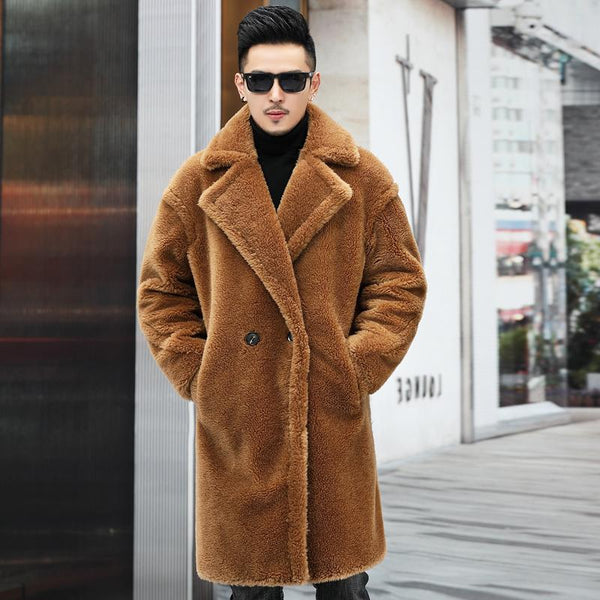 Abrigo Largo de Cachemira para Hombre - Elegancia y Calidez Invernal