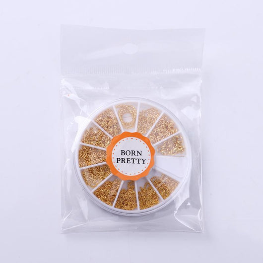 Cadena de Belleza para Uñas con Perlas Doradas DIY