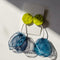 Women's Tulle Exaggerated Flower Stud Earrings D