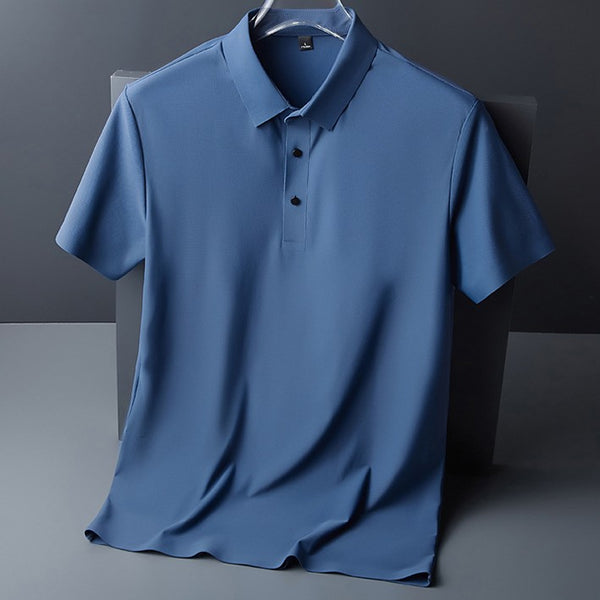 Camiseta Manga Corta Transpirable con Solapa para Hombre