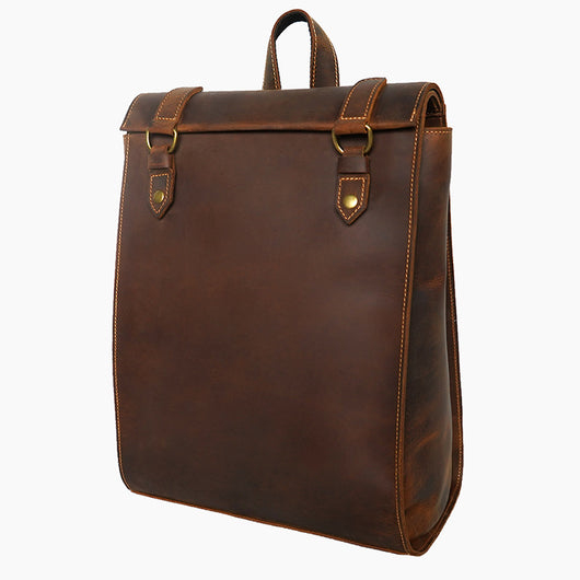 Mochila de Cuero Genuino Artesanal Vintage para Hombre - Image 12