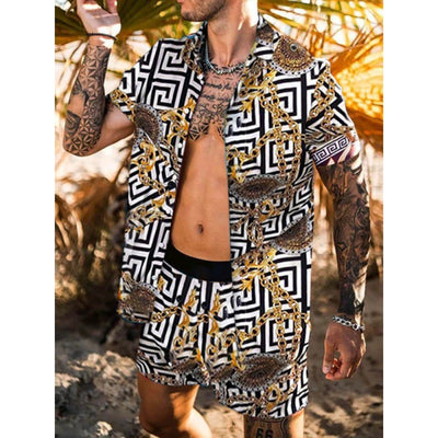 Camisa Estampada de Secado Rápido - Conjunto Casual para Hombre - Image 9