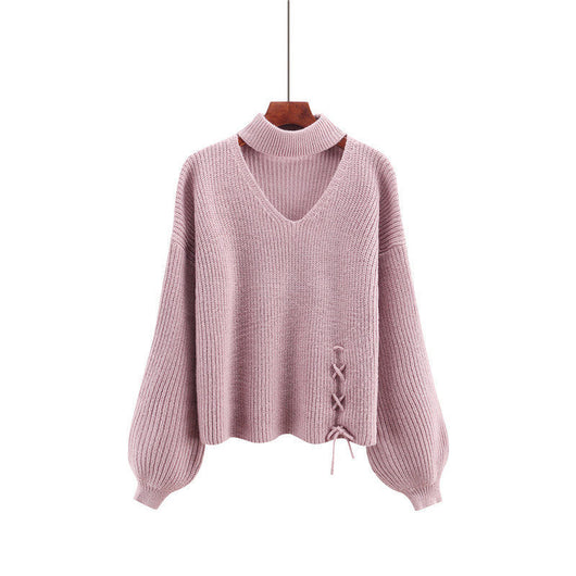 Suéter Suelto Roto Asimétrico para Mujer - Diseño Minimalista - Image 7