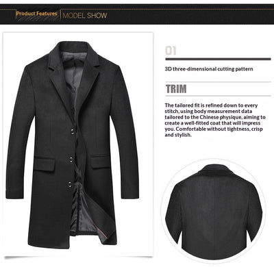 Abrigo Casual Moderno para Hombre Maduro - Image 15