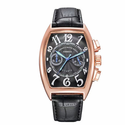 Reloj Casual para Hombre Diseño Barril Cuarzo Resistente - Image 3