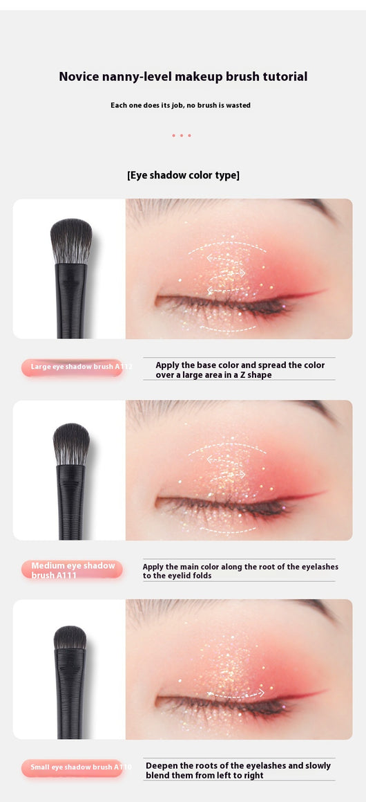 Set de 6 Brochas para Sombras de Ojos - Herramientas de Maquillaje para Principiantes - Image 10