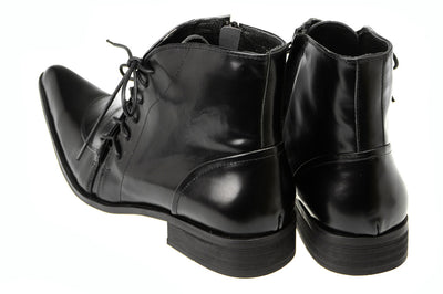 Botas de Cuero Británico Estilo Coreano con Punta Afilada para Hombre - Image 7