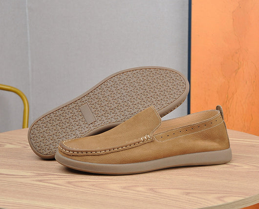 Zapatos Casuales de Cuero Suave Transpirables para Hombre - Image 11