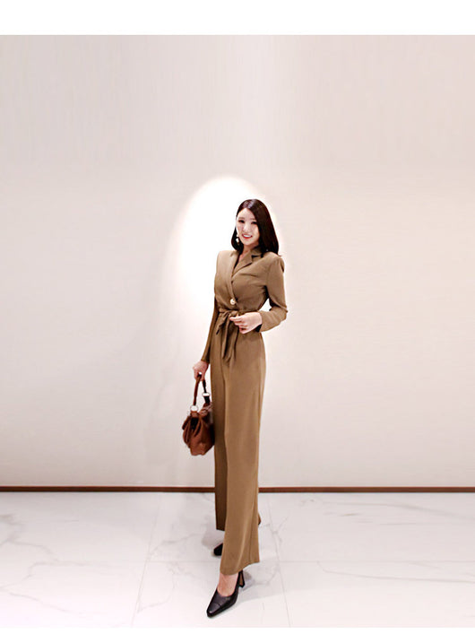 Jumpsuit Elegante de Manga Larga para Mujer - Diseño Ajustado y Sofisticado - Image 8