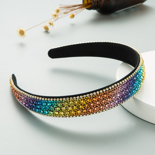 Diadema Deportiva Diamantes Coloridos Antideslizante para Mujer - Image 10