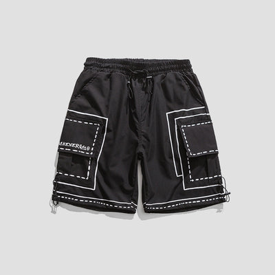 Pantalones Cortos Deportivos Hombre Cintura Suelta Cinco Puntos - Image 4