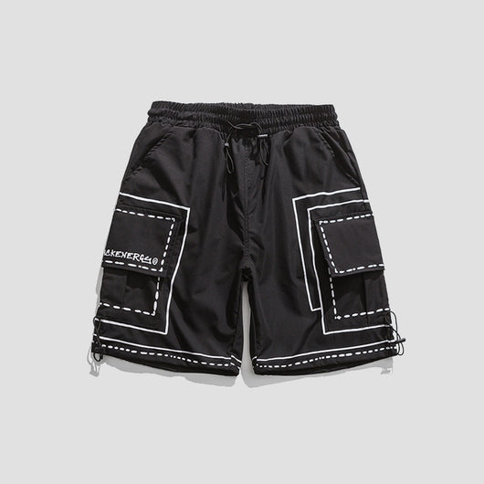 Pantalones Cortos Deportivos Hombre Cintura Suelta Cinco Puntos - Image 4