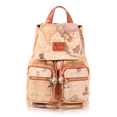 Mochila Retro Aventurera con Mapa Vintage - Image 6