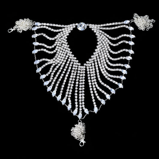 Cadena de Cuerpo Luxury con Cristales Brillantes Multicapas - Image 3
