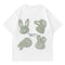Camiseta Masculina com Estampa de Coelhinho Adorável