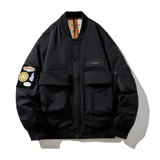 Chaqueta Acolchada de Plumas para Hombre con Cuello Béisbol - Image 3