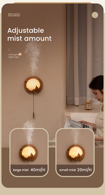 Difusor de Aroma Mural 150ml con Luz Nocturna, Humidificador Inteligente Silencioso y Control Remoto - Image 17