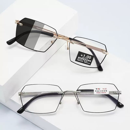 Gafas Bifocales para Hombre con Lentes Fotocromáticas sin Marco - Image 2