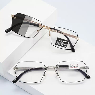 Gafas Bifocales para Hombre con Lentes Fotocromáticas sin Marco - Image 2