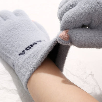 Guantes de Invierno para Mujer con Pantalla Táctil - Lana Sintética Gruesa y Calidez - Image 7
