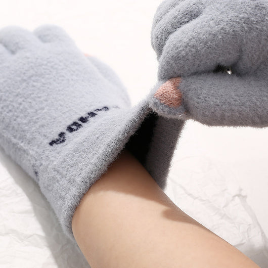 Guantes de Invierno para Mujer con Pantalla Táctil - Lana Sintética Gruesa y Calidez - Image 7