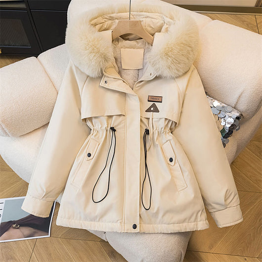 Abrigo Acolchado de Terciopelo Suelto Estilo Coreano para Mujer - Image 14
