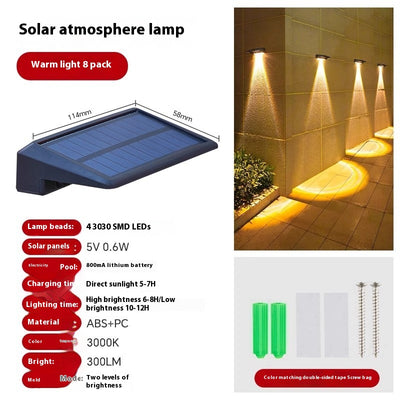 Lámpara Solar de Pared para Jardín - Image 9