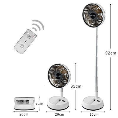 Ventilador de Escritorio Plegable y Portátil con Control Remoto - Image 6