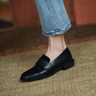 Mocasines Retro de Cuero Suave para Mujer con Costura Artesanal - Image 16