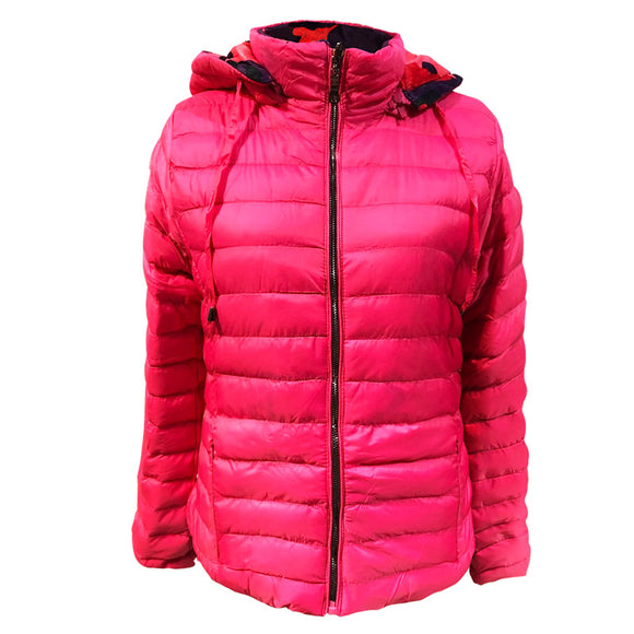 Abrigo Acolchado de Algodón Doble Camuflaje para Mujer