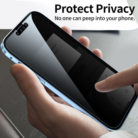 Funda Magnética Blindada de Privacidad con Marco Doble Metal