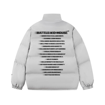 Abrigo Acolchado de Algodón con Cuello Mao Estampado para Hombre - Image 6