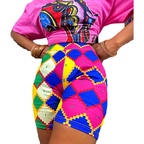 Shorts Estampados de Colores Sólidos para Mujer