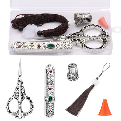 Kit Retro de Costura Completo con Dedal, Aguja y Accesorios en Caja - Image 21