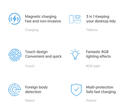 Cargador Inalámbrico Magnético 4 en 1 con Luz Ambiente para iPhone, Apple Watch y AirPods Pro - Image 11