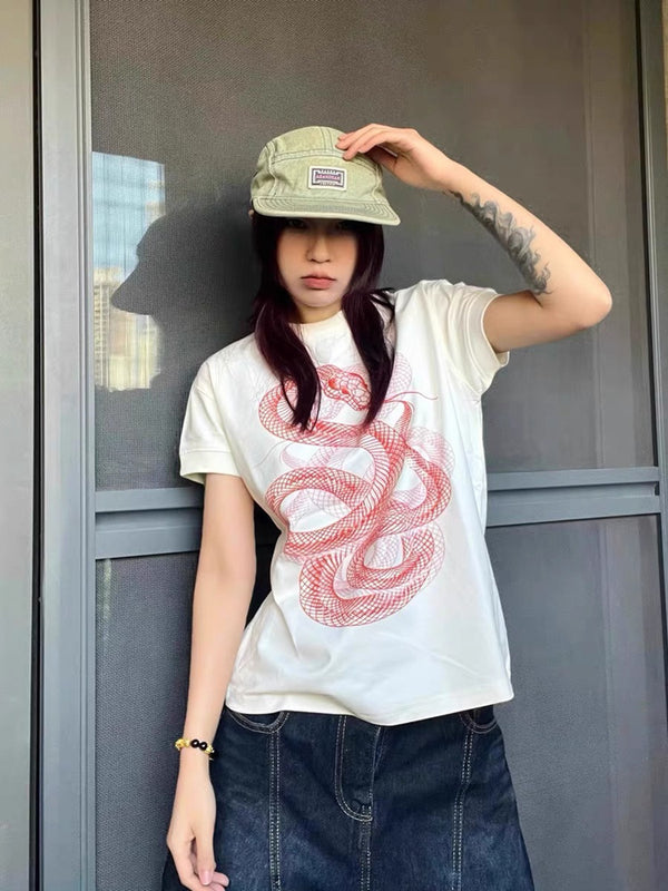 Playera Estampada Año de la Serpiente - Diseño Americano Clásico - Image 6