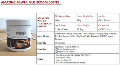 Café de Hongos Ganoderma y Cordyceps - Energía Natural - Image 5