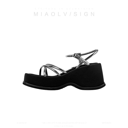 Sandalias Plataforma Impermeables con Tira Abierta para Mujer - Calzado de Verano - Image 5