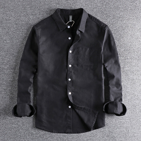 Camisa Casual de Algodón para Hombre