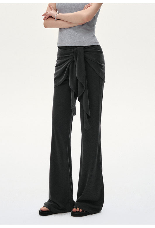 Pantalones Casuales Tejidos con Detalles de Encaje y Cordones - Image 12