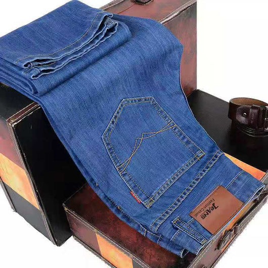 Pantalones Vaqueros Hombre Verano Stretch Seda Hielo Ajuste Relajado