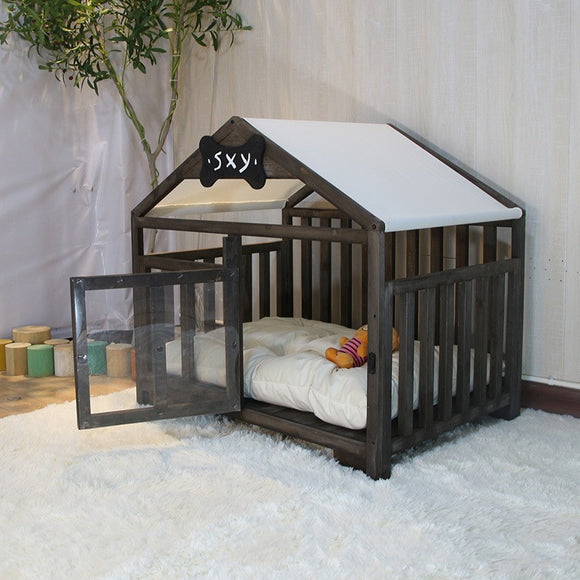 Casa Desmontable para Perros Cuatro Estaciones con Funda Lavable