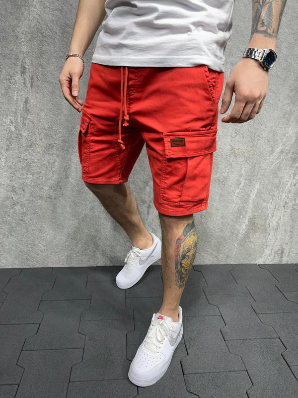 Pantalones Cortos de Trabajo Talla Grande Algodón Holgados