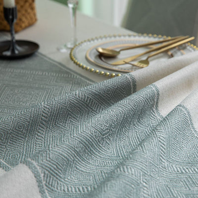 Mantel Rectangular Desechable Impermeable de Algodón y Lino Chino - Image 11