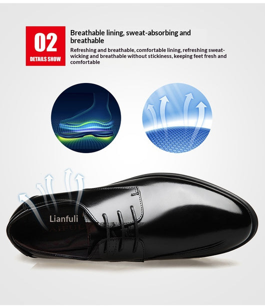 Zapatos Formales de Cuero Genuino para Hombre Talla Extra Grande - Image 17