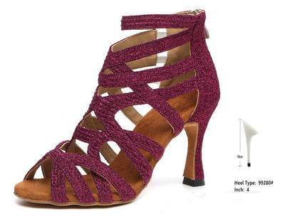 Botas Altas Peep Toe de Diseño Exclusivo para Escenario - Image 7