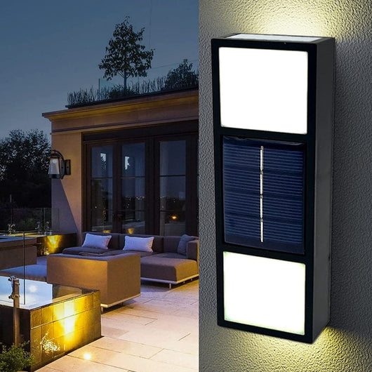 Lámpara Solar de Pared Exterior con Sensor Bidireccional y Atmósfera Decorativa - Image 6