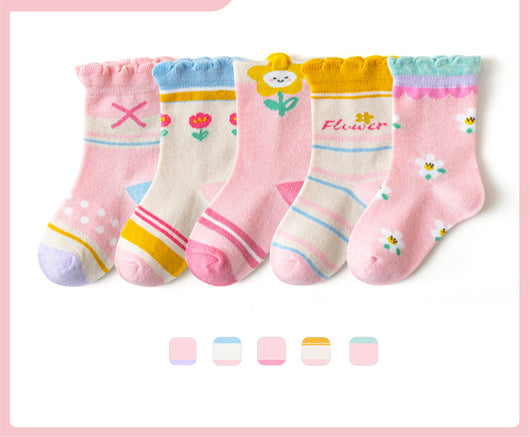 Calcetines de Algodón para Niños y Niñas - Colores Lisos Escolares - Image 19