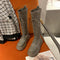 Botas Hasta la Rodilla Estilo Británico para Mujer