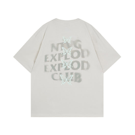 Camiseta Estampado Mariposas Unisex de Manga Corta - Image 6